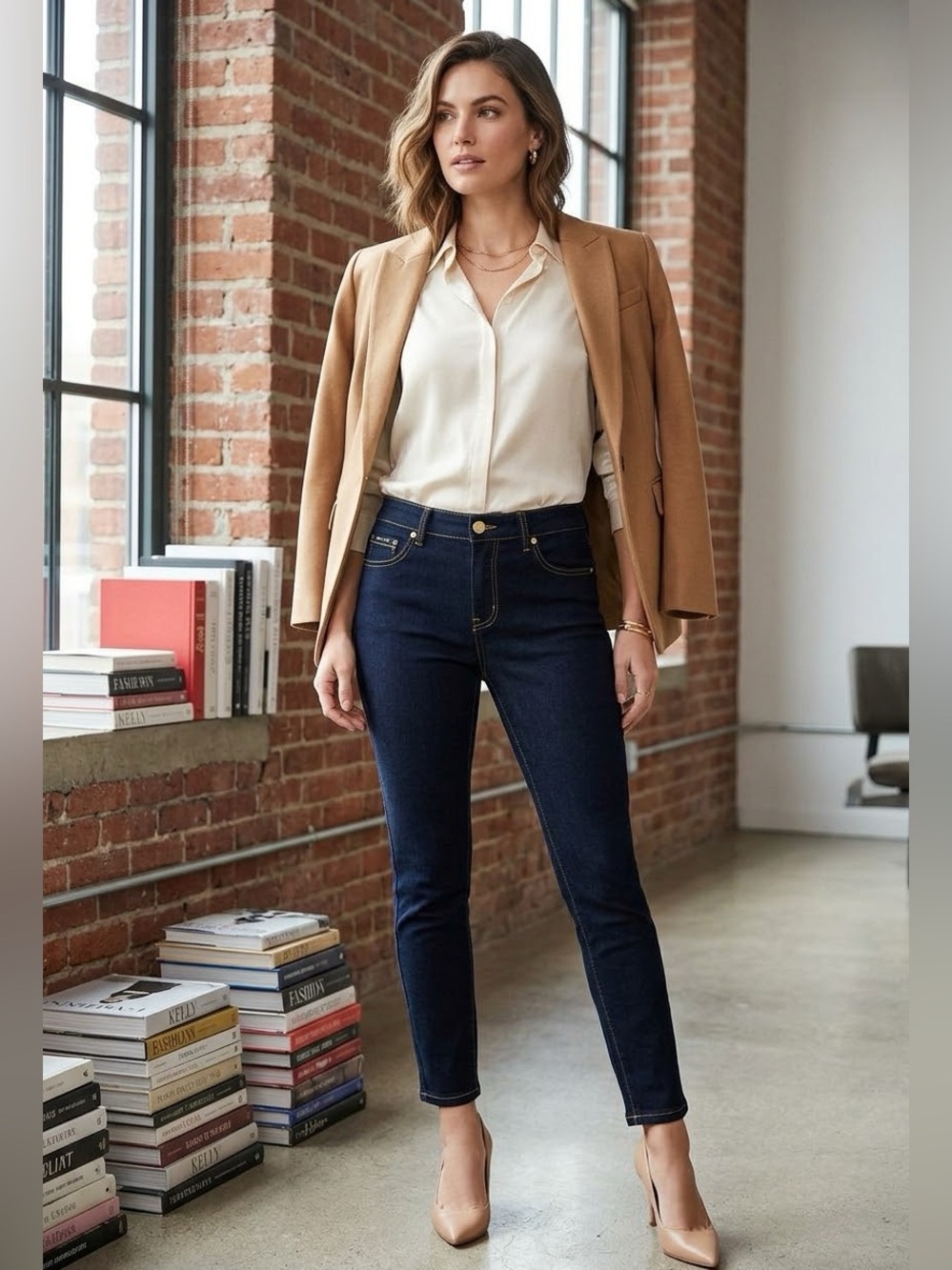 NWT Tahari Seta-Silk Kelly Mid Rise Skinny Jeans Night Sky Wash 6/28